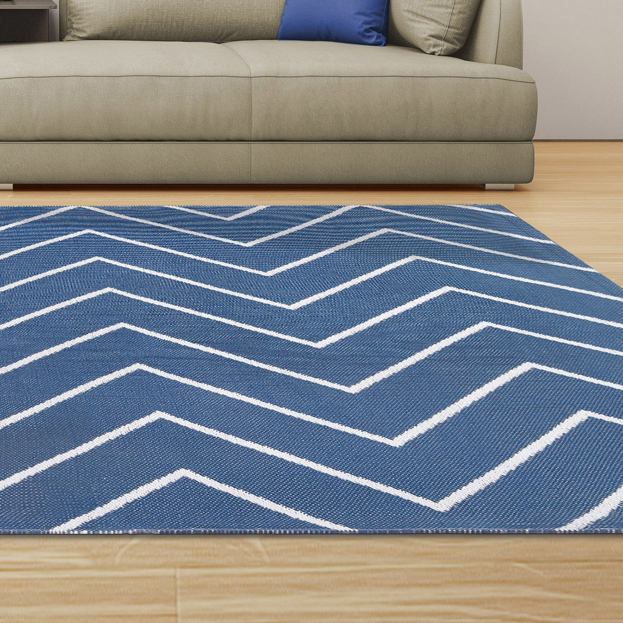 Superior Modern Chevron Zig-Zag Indoor Outdoor Area Rug