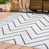 Superior Modern Chevron Zig-Zag Indoor Outdoor Area Rug