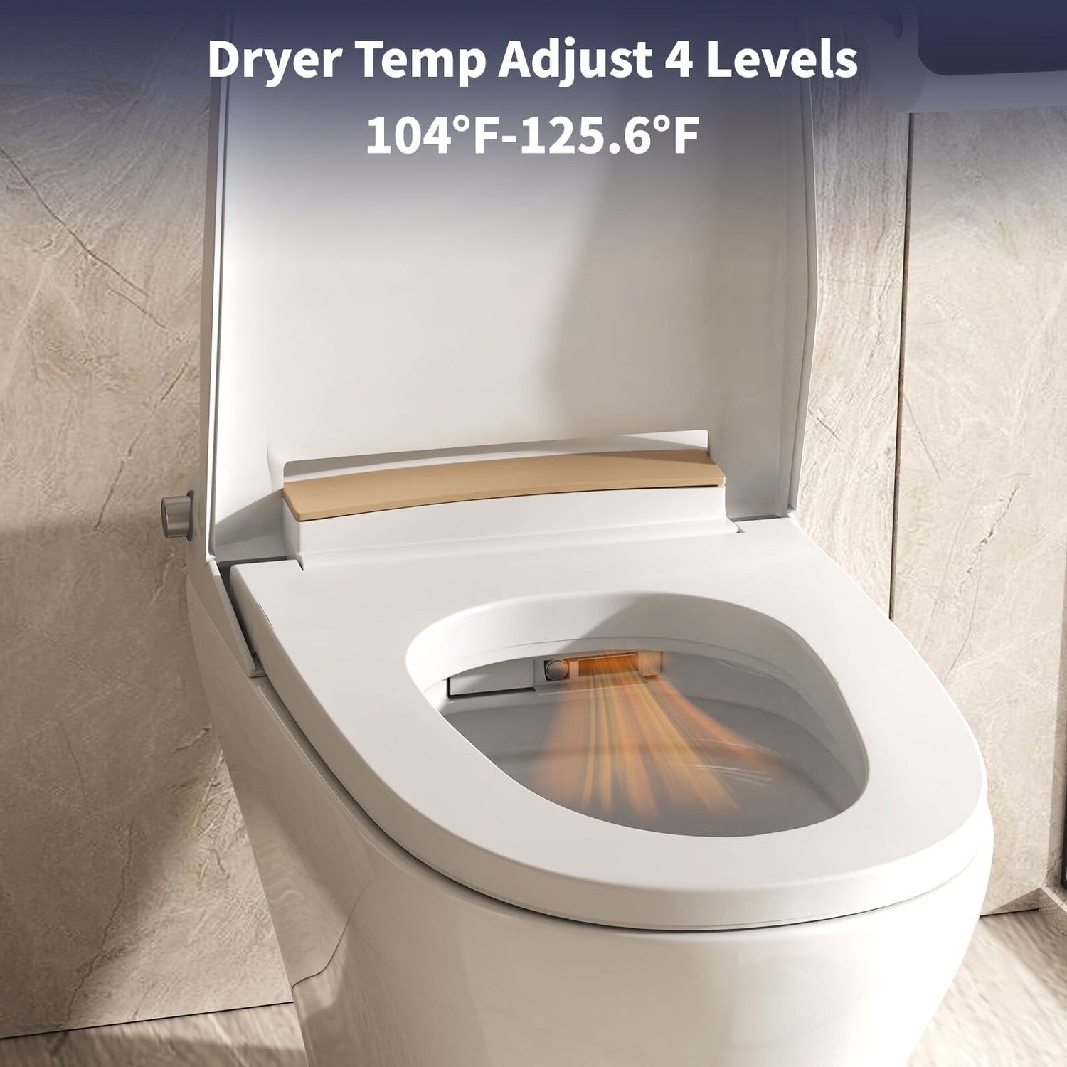 Mixoy Small Smart Toilet Bowl with Foot Sensing,Tushy Bidets for Exist Overstock