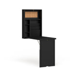 SEI Furniture Murphy Black Fold-out Convertible Desk