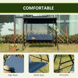 Outsunny 3-person Comfortable Porch Swing with Adjustable Tilt Canopy