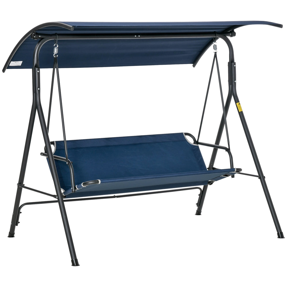 Outsunny 3-person Comfortable Porch Swing with Adjustable Tilt Canopy