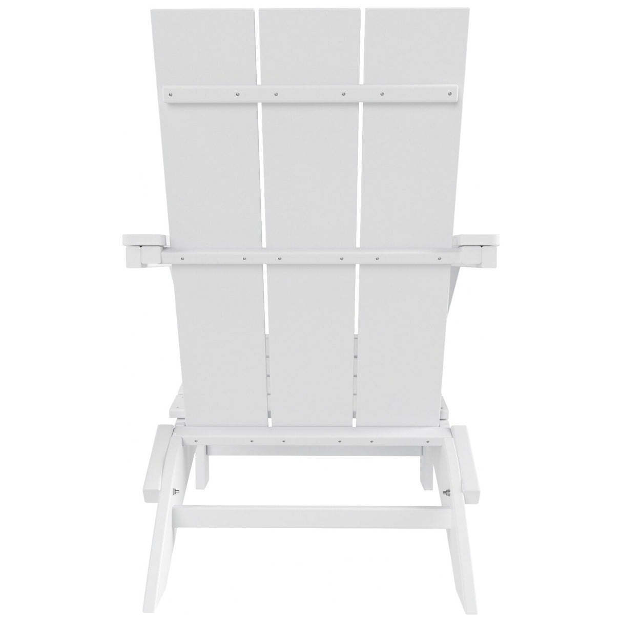 Polytrends Shoreside Modern Eco-Friendly All Weather Poly Folding Adirondack Chair