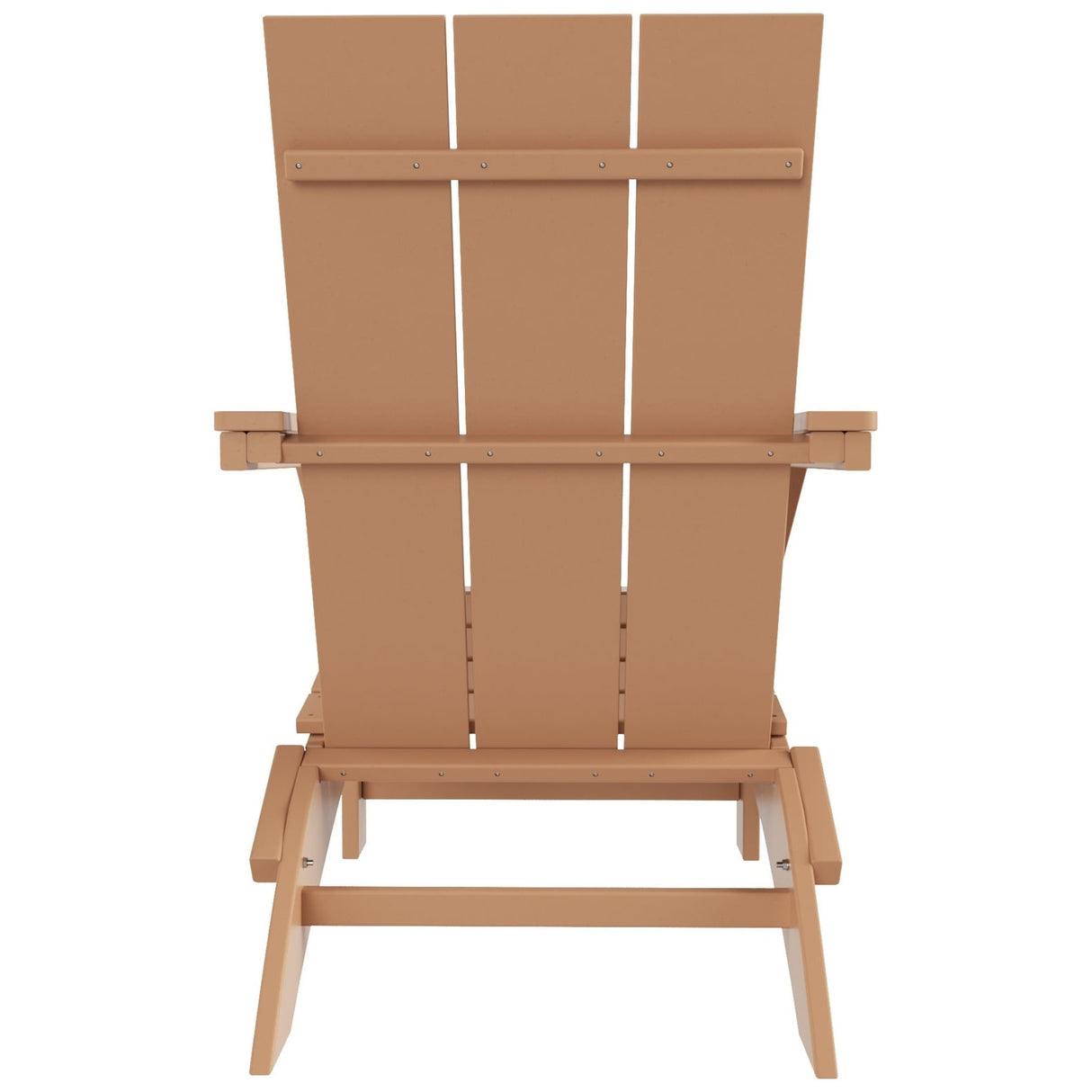 Polytrends Shoreside Modern Eco-Friendly All Weather Poly Folding Adirondack Chair