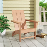 Polytrends Shoreside Modern Eco-Friendly All Weather Poly Folding Adirondack Chair