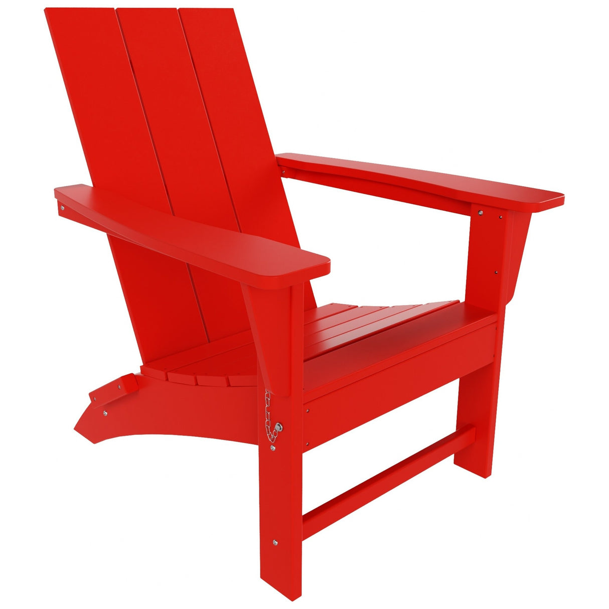 Polytrends Shoreside Modern Eco-Friendly All Weather Poly Folding Adirondack Chair