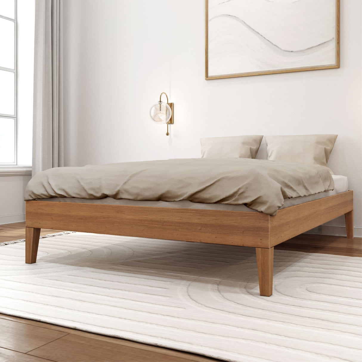Plank and Beam Full-Size Platform Bed