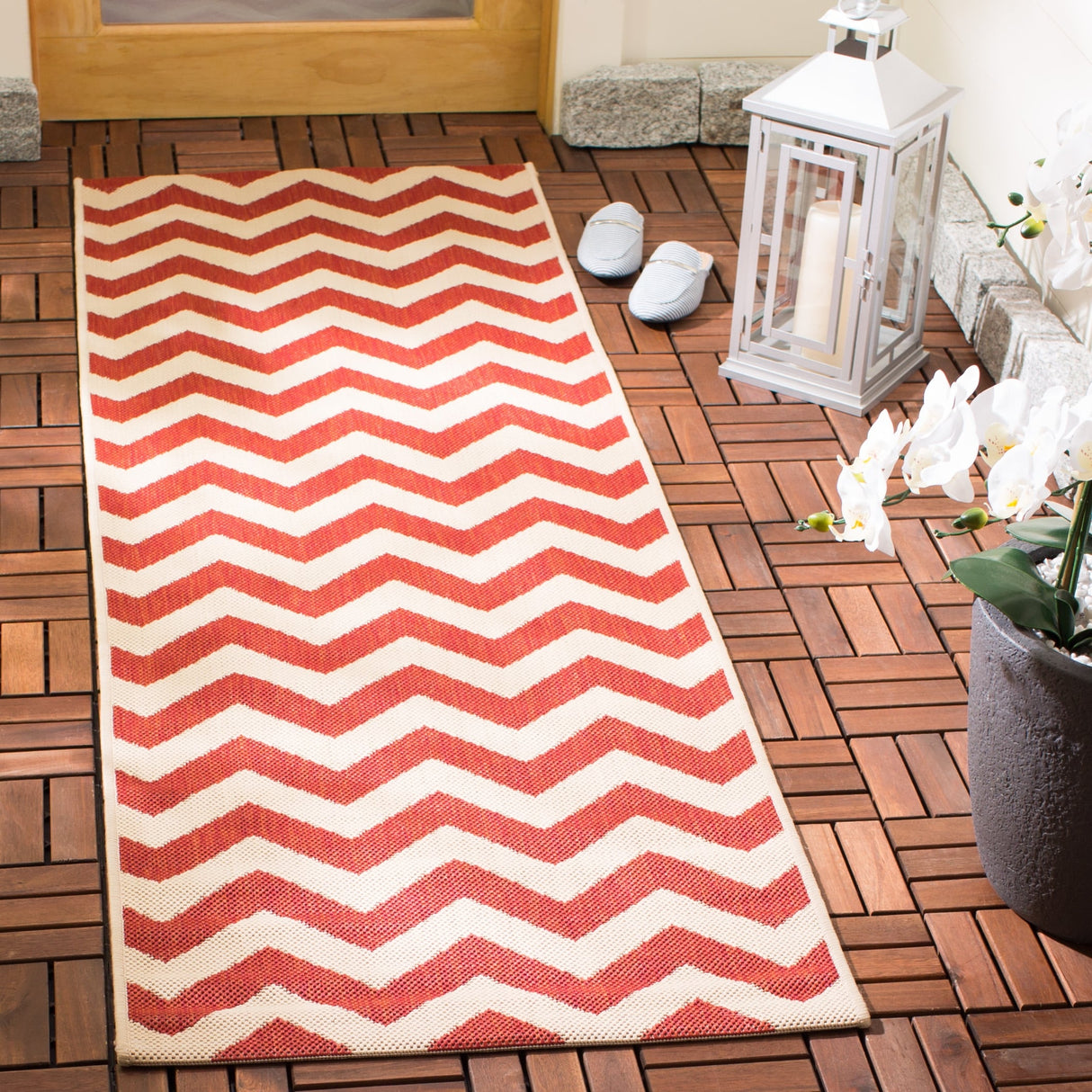 SAFAVIEH Courtyard Joycelyn Indoor/ Outdoor Waterproof Patio Backyard Rug