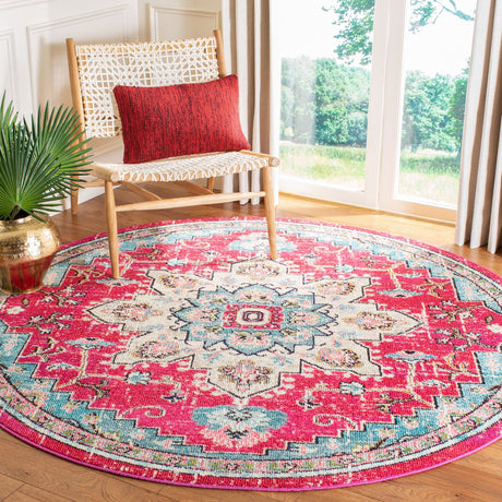 SAFAVIEH Madison Katelijne Boho Medallion Distressed Rug