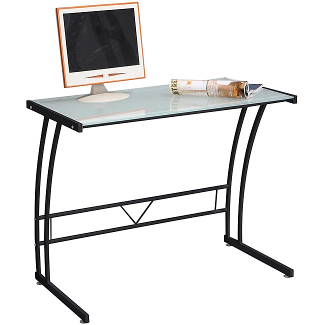 Single Bit Black Workstation Desk