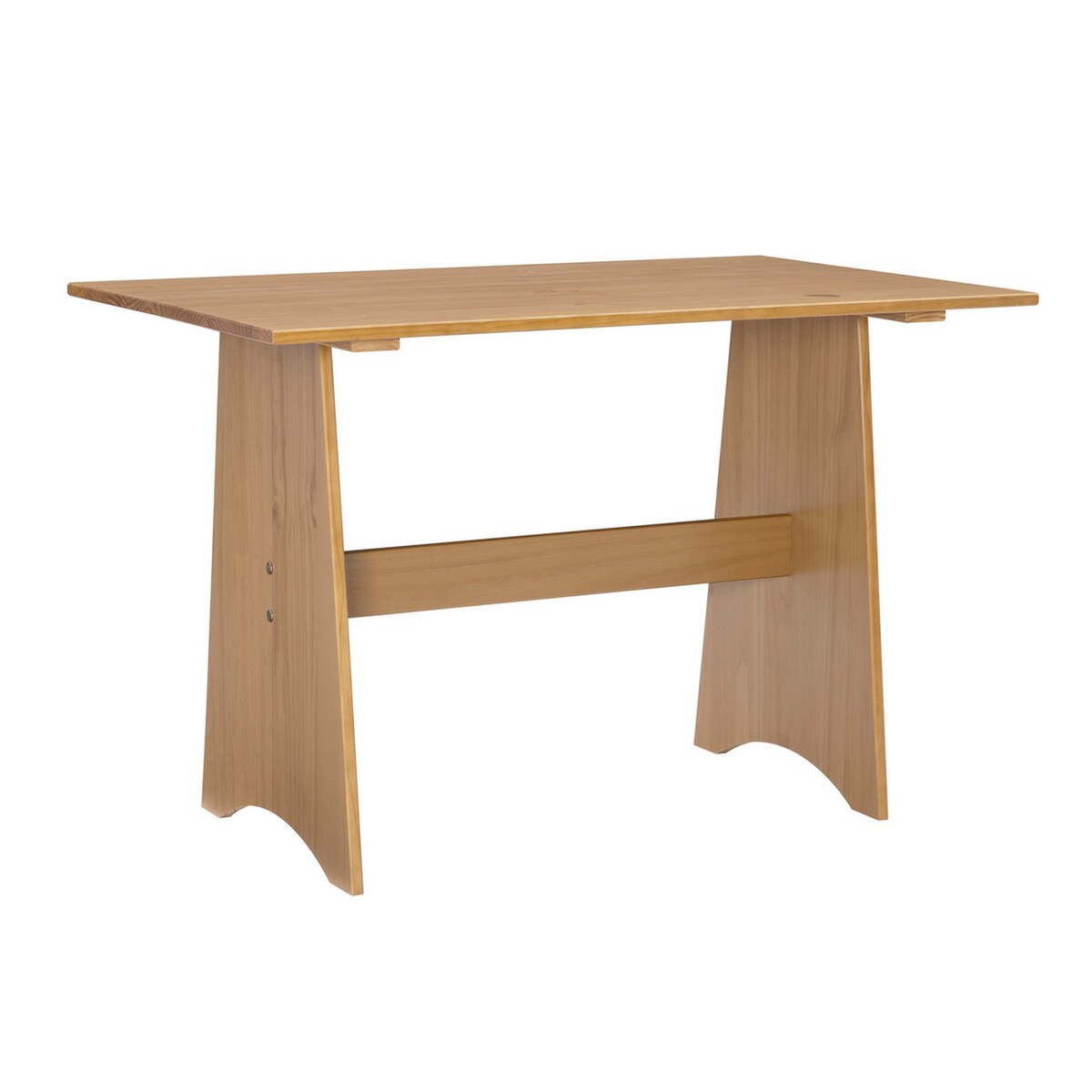 Spike 44 Inch Rectangular Dining Table with Cutout Legs, Rustic Honey ...