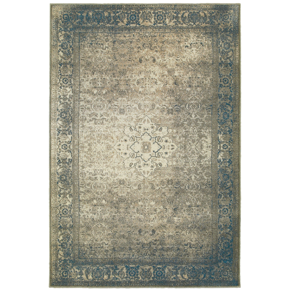 Style Haven Melin Faded Traditional Blue/ Beige Rug