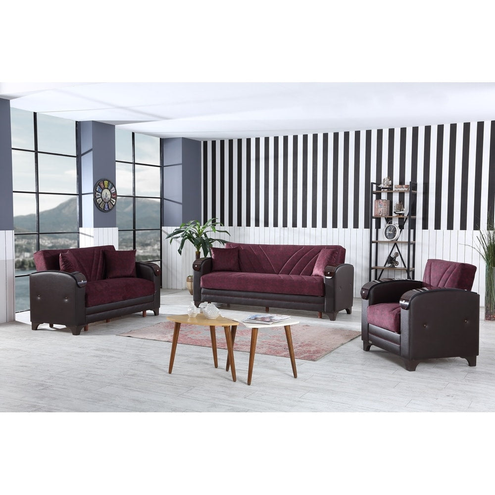 Synt Modern One Sofa One Love Seat One Chair Living Room Set – Overstock