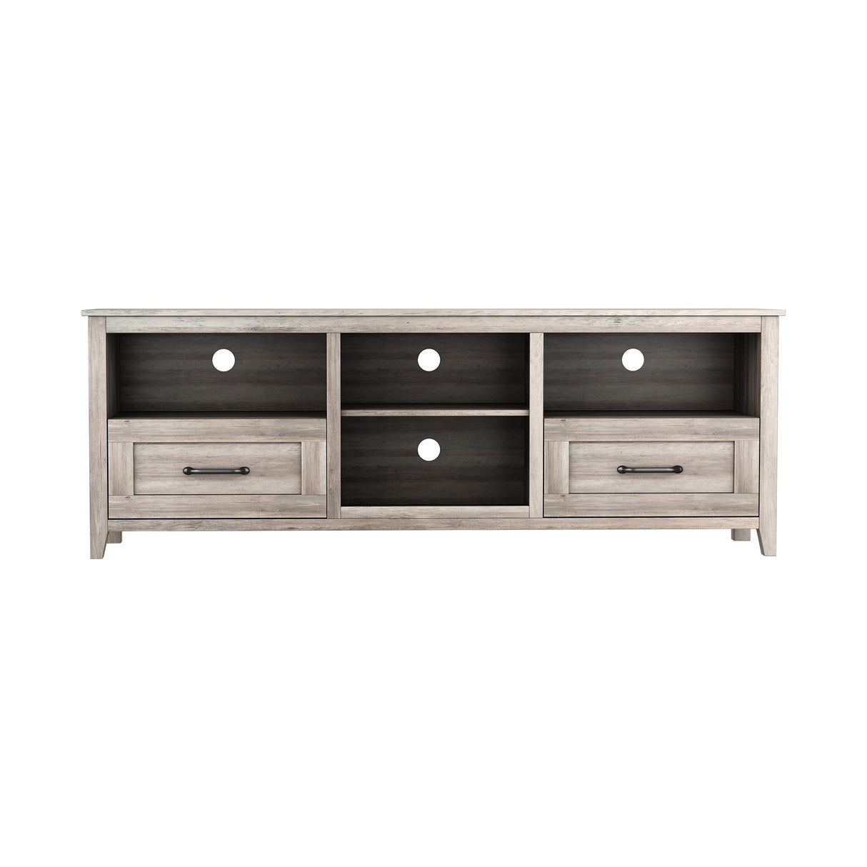 TV Stand with 2 Drawers and 4 High-Capacity Storage Compartment