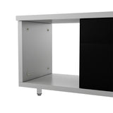 Modern Lacquered Front TV Stand Media Center Storage Cabinet - 14.20 x 84.60 x 19.70