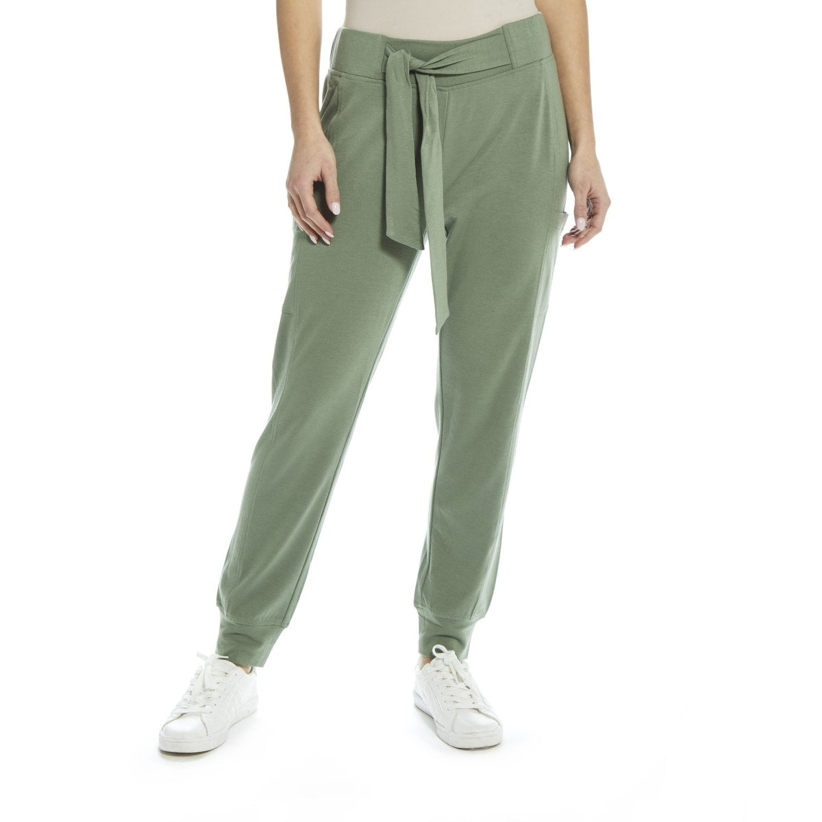 Weatherproof Vintage Women's Belted Terry Pants Green Size Medium ...